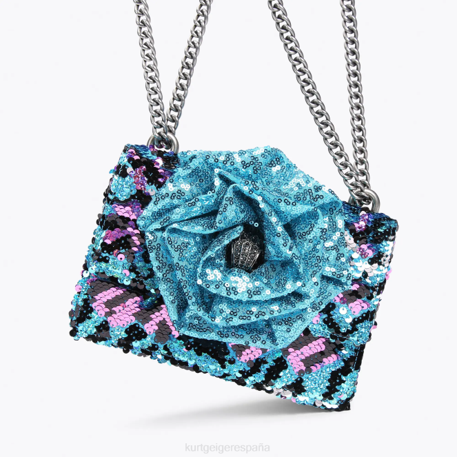 Kurt Geiger mujer bandolera pequeña london shoreditch 2LPR126 | bolsas turquesa